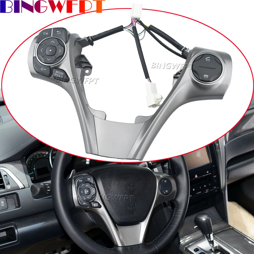 

Bluetooth Audio Telephone Multimedia Control Switch For Toyota Camry ASV50 2015 2016 2017 Car High-quality Steering Wheel Button
