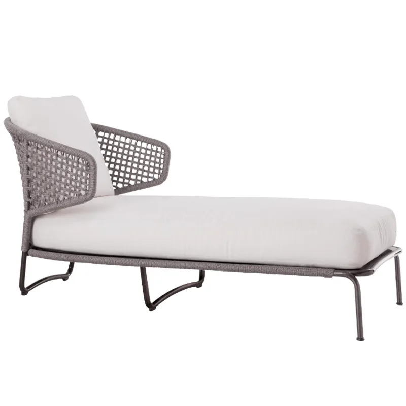 

Courtyard Balcony Creative Rattan Sofa Bed Hotel Villa Outdoor Waterproof Sun Protection Pool Chaise Lounge