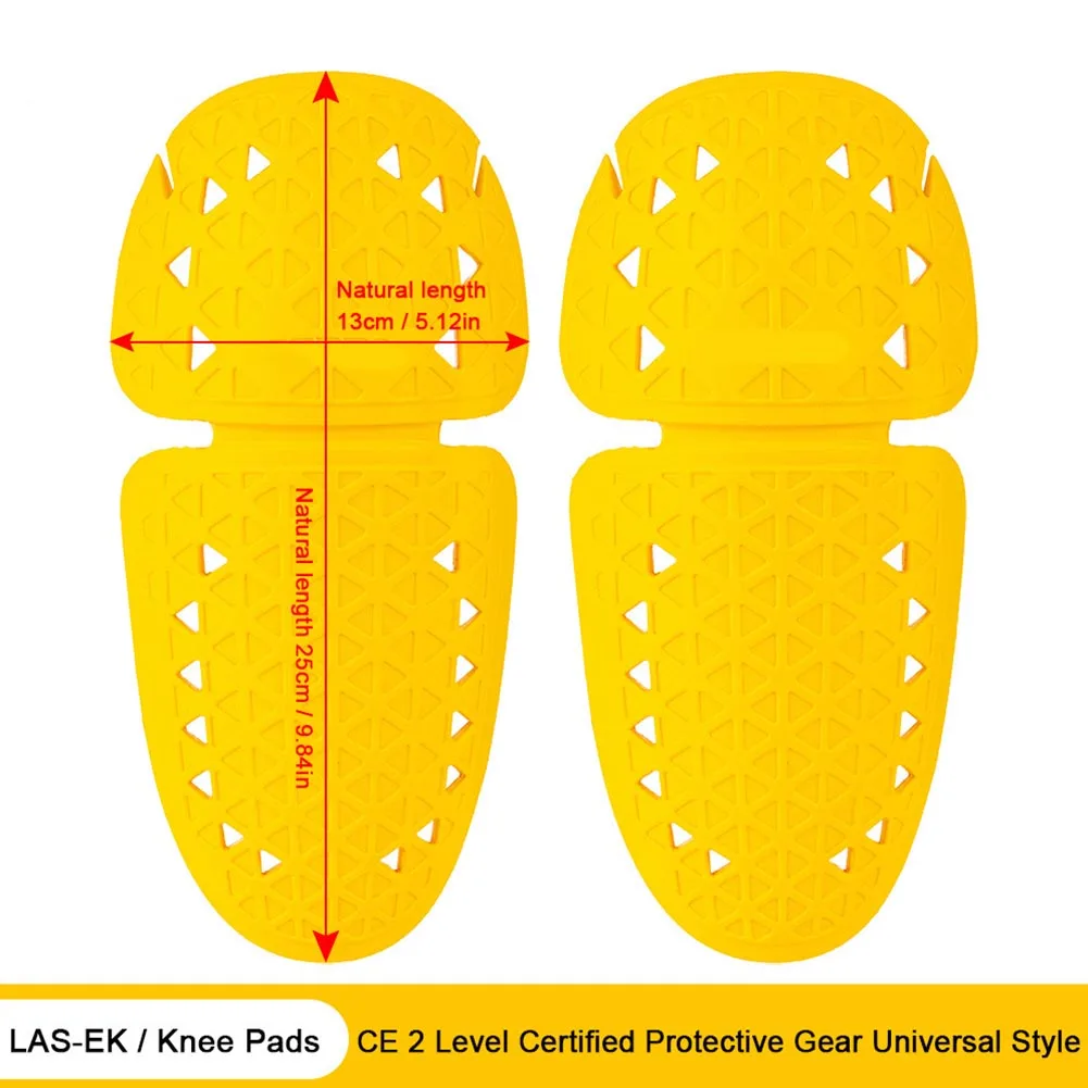 Removable Level 2 Protective Gear Soft Breathable Rubber Pads For Motorcycle Jacket Elbow Knee Safety Armor Insert