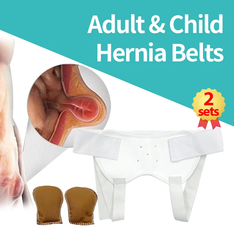 

Hernia Belt Inguinal Groin Pain Relief with 2 Removable Compression Pads Support Adjustable Medical Hernia Bag for Adult