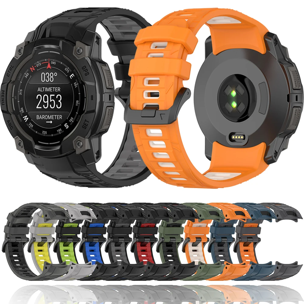 

Silicone Strap for Garmin Instinct 3 45mm 50mm Smart Watch Original Bracelet for Garmin Instinct 3 Breathable Band Accessories