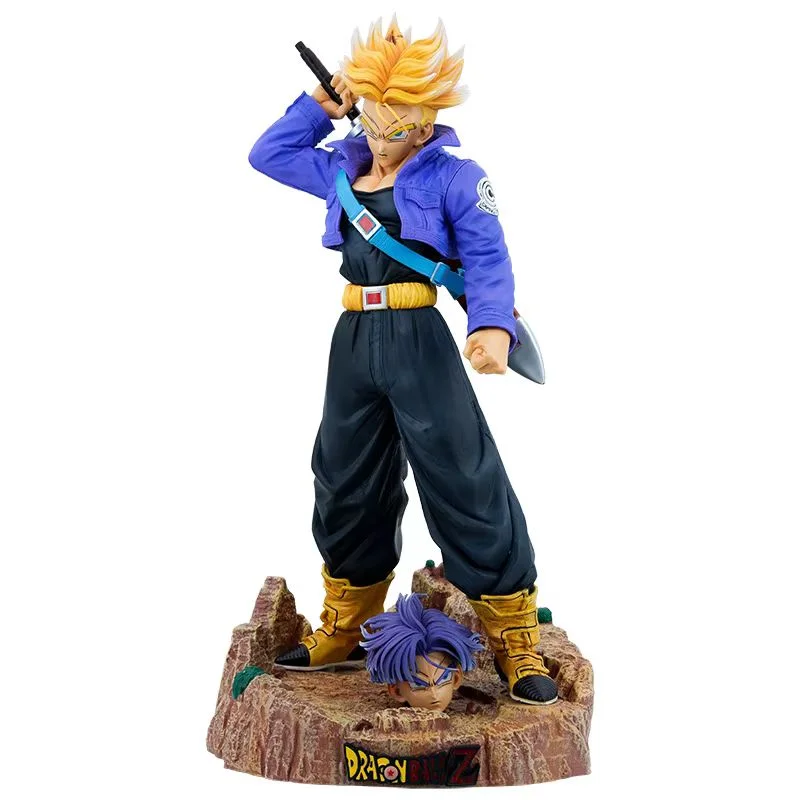 47 cm Dragon Ball Z Anime Figurine Trunks Figura Super Saiyan Trunks Modello in PVC Statua Collezione di bambole Decorazione Giocattoli Regalo