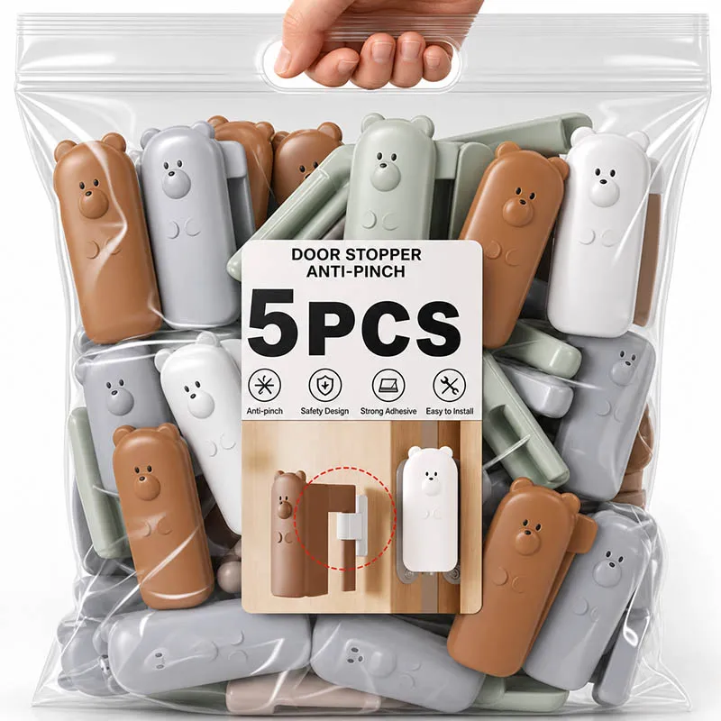 New Silicone Door Stopper Anti-grip Anti Pinch Hand Children Security Protection Sturdy Easy To Install Baby Safety Lock Door