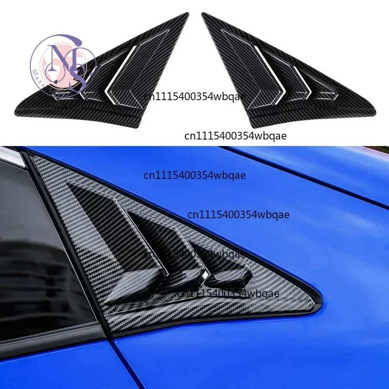 Rear Side Window Louvers Air Vent Scoop Shades Cover Trim Blinds For 10th Gen Hatchback 2016-2020 Auto Exterior Accessories