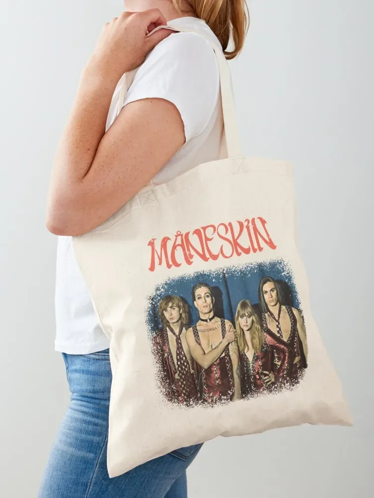 maneskin damiano david Shirt Tee Tote Bag canvas shopping bag custom bags shopper bags Tote Bag