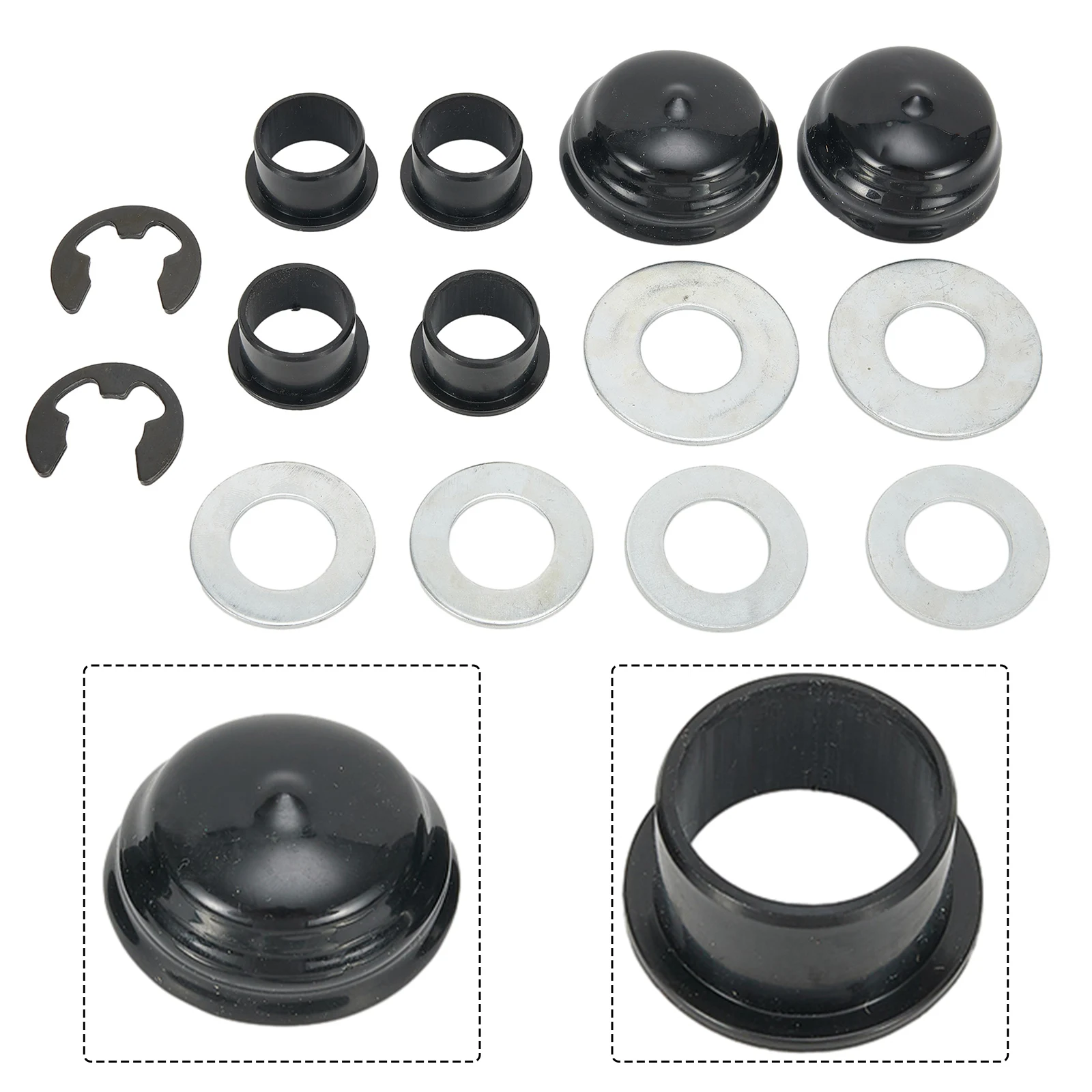 Replacement Steering Spindle Bushing Kit For for Cast Axle Series Tractors Fits YTH1542XP YTH22V46 YTH2046B Models