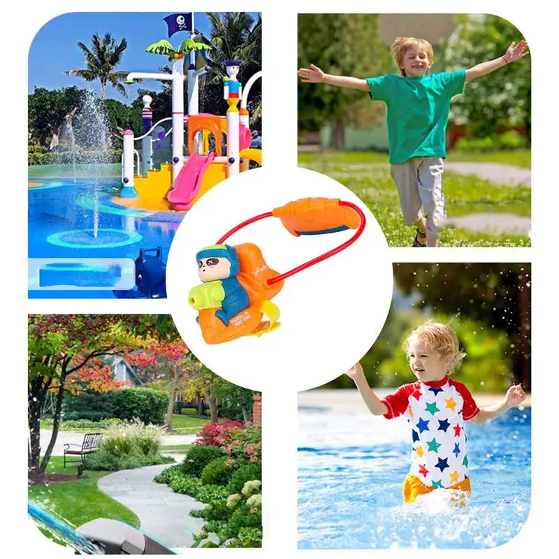 Juguetes de agua al aire libre, al aire libre juego de agua, juguete interactivo de chorro de agua, juguetes de piscina de agua Manual pequeños para verano