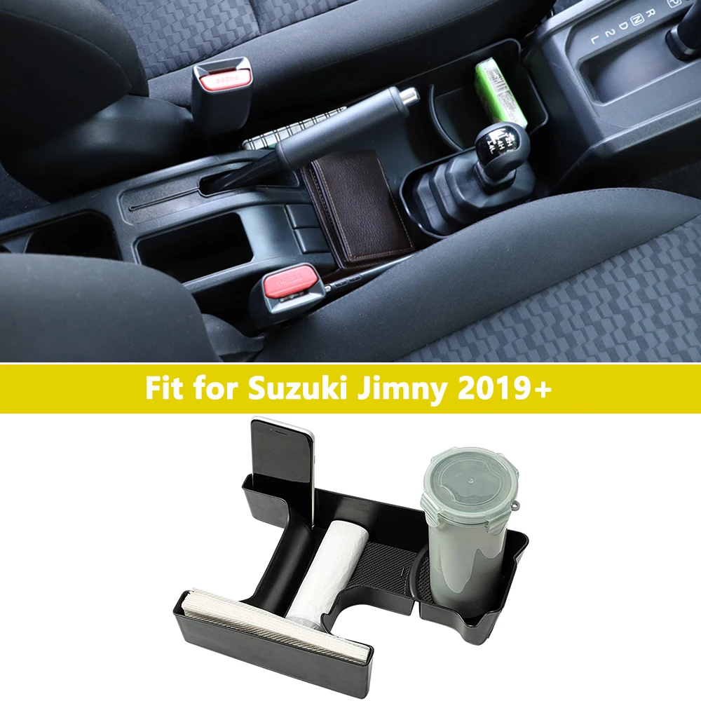 Center Console Cup Holder Gear Shift Storage Box Organizer Tray fit Suzuki Jimny JB64 JB74 4WD 2019-2023 Car Interior Accessory