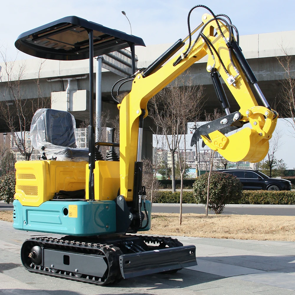 1 Ton Mini Excavator with Robust 13.5HP Engine, Easy - to - Use Multifunctional Design, Equipped with 0.98 Aperture Metal Bucket