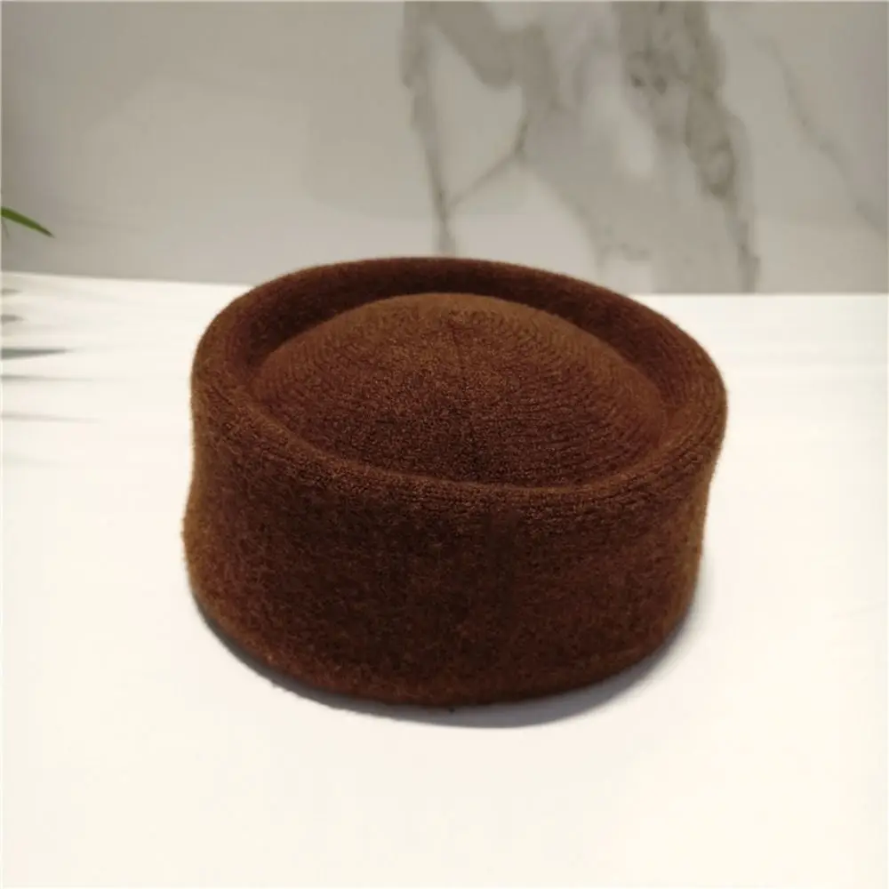 Uniform Stewardess Hat French Style Pillbox Hat Fedoras Teardrop Fedora Hat Dome Versatile Formal Hat Live Show