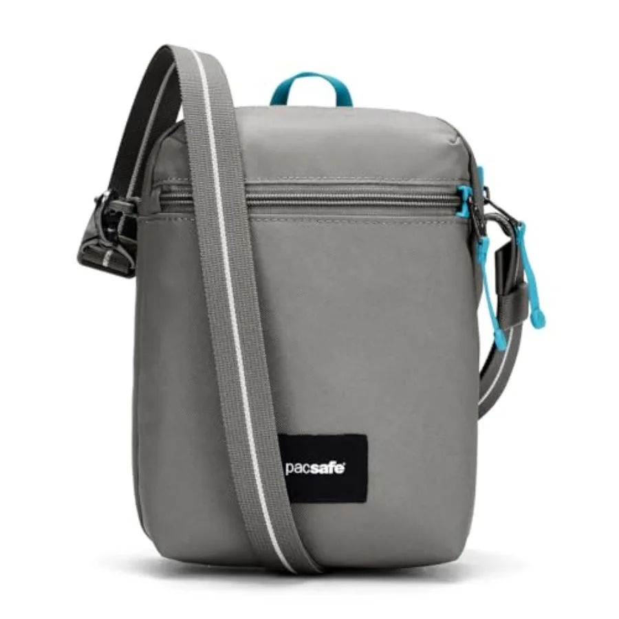 

Festival crossbody bag for travel, made of lightweight nylon, black color with anti-theft features and compact design