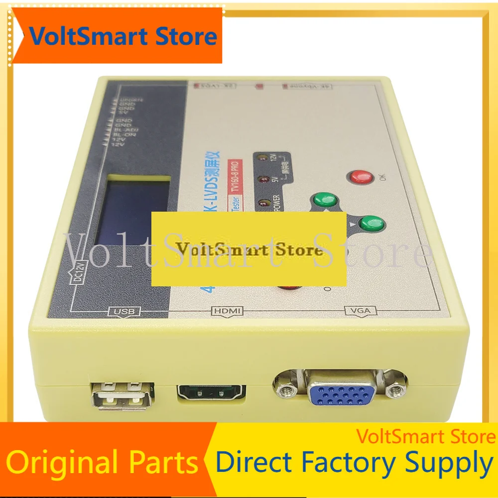 VoltSTV160 8th Generation TV Screen Tester Monitor Updated 4K Vbyone 2K LVDS HDMI VGA LCD LED TV Screen Body Test Tools Module 1