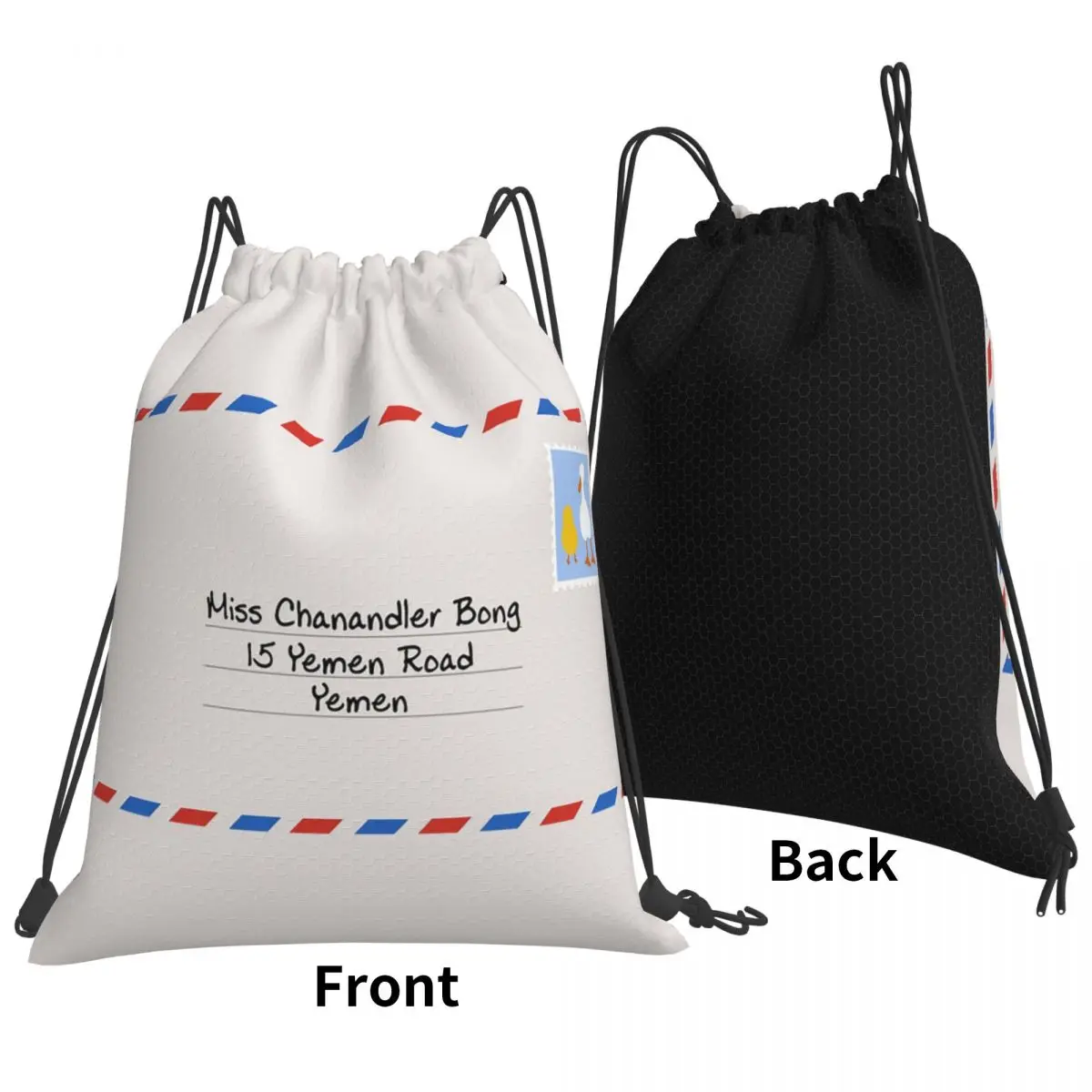 

Miss Chanandler Bong Backpacks Casual Drawstring Bags Sports Bag Book Bags for Travel Students