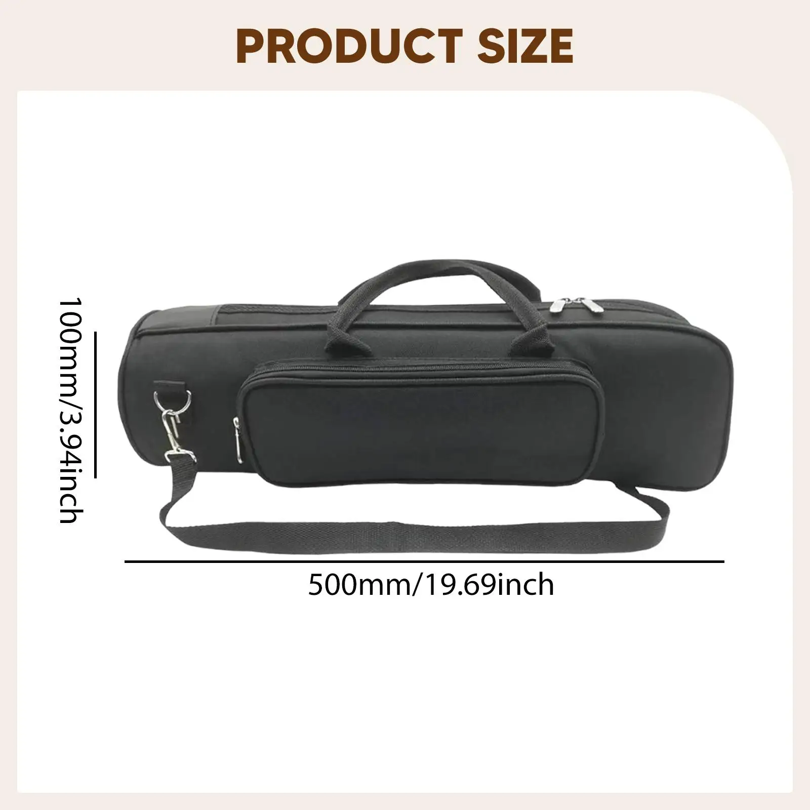 حقيبة البوق مع حزام الكتف حقيبة حمل البوق لزيت الصمام #6