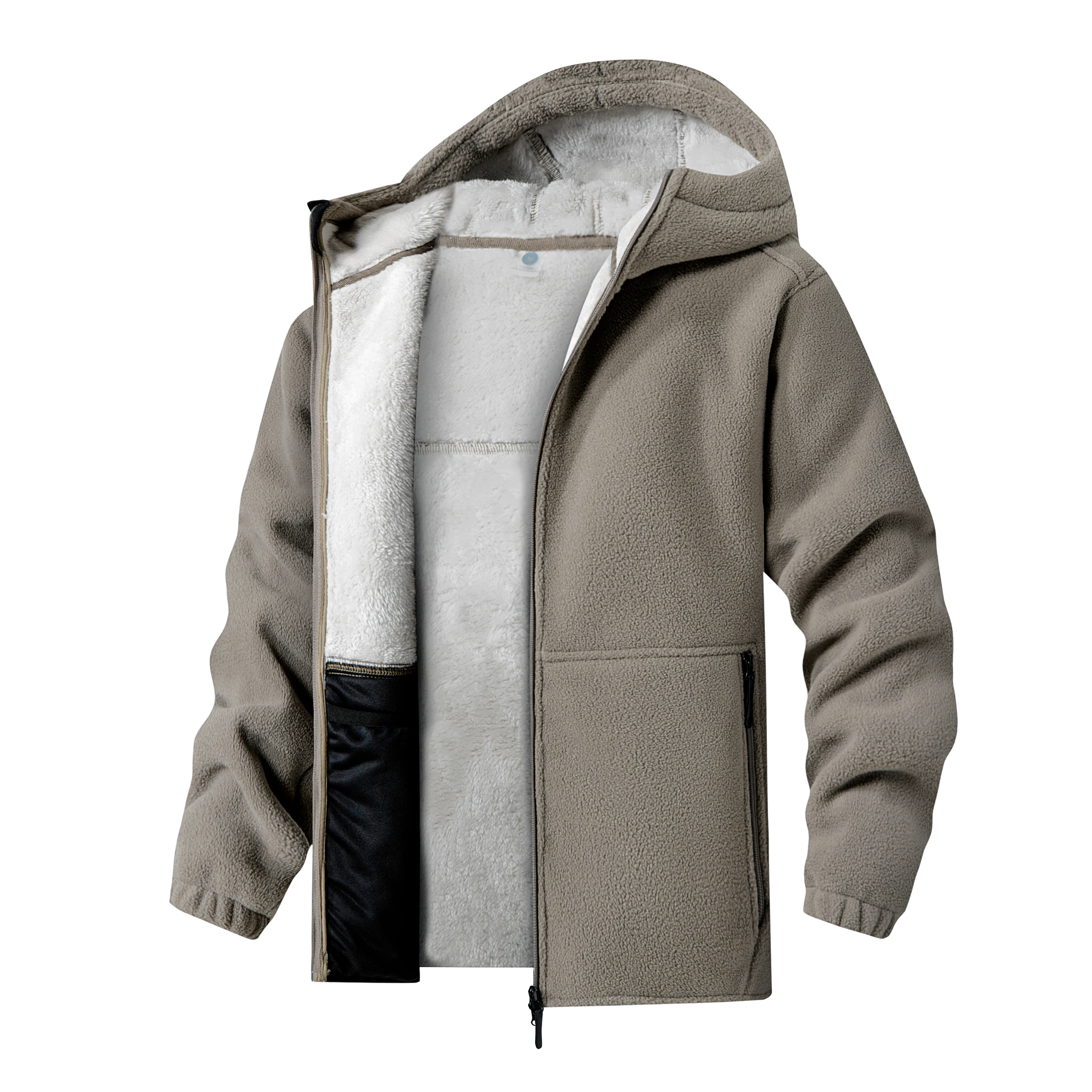 

Мужская толстовка с флисовой подкладкой, терморегулирующая, универсальная, модная, из полиэфирного волокна, с длинными рукавами, повседневная, для осени