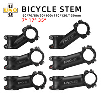 UNO Bicycle Stem 7/17/35 Degree Mountain Bike Bridge 28.6mm 31.8mm 60/70/80/90/100/110/120/130mm Road Bike Handlebar Table