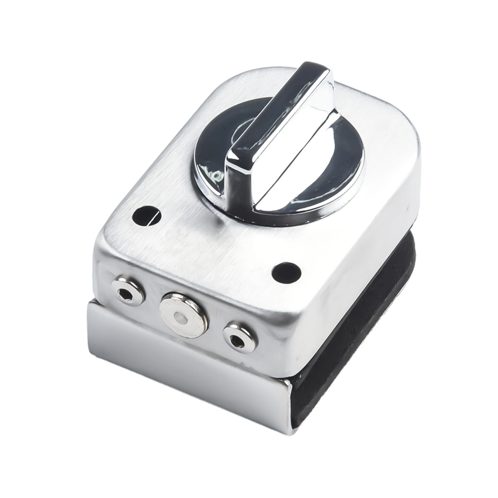 Hardware Latch Lock Twist The Handle Bathroom Latch Lock Bolt Ground Lock Glass Door Lock No Need Punch Holes Hardware