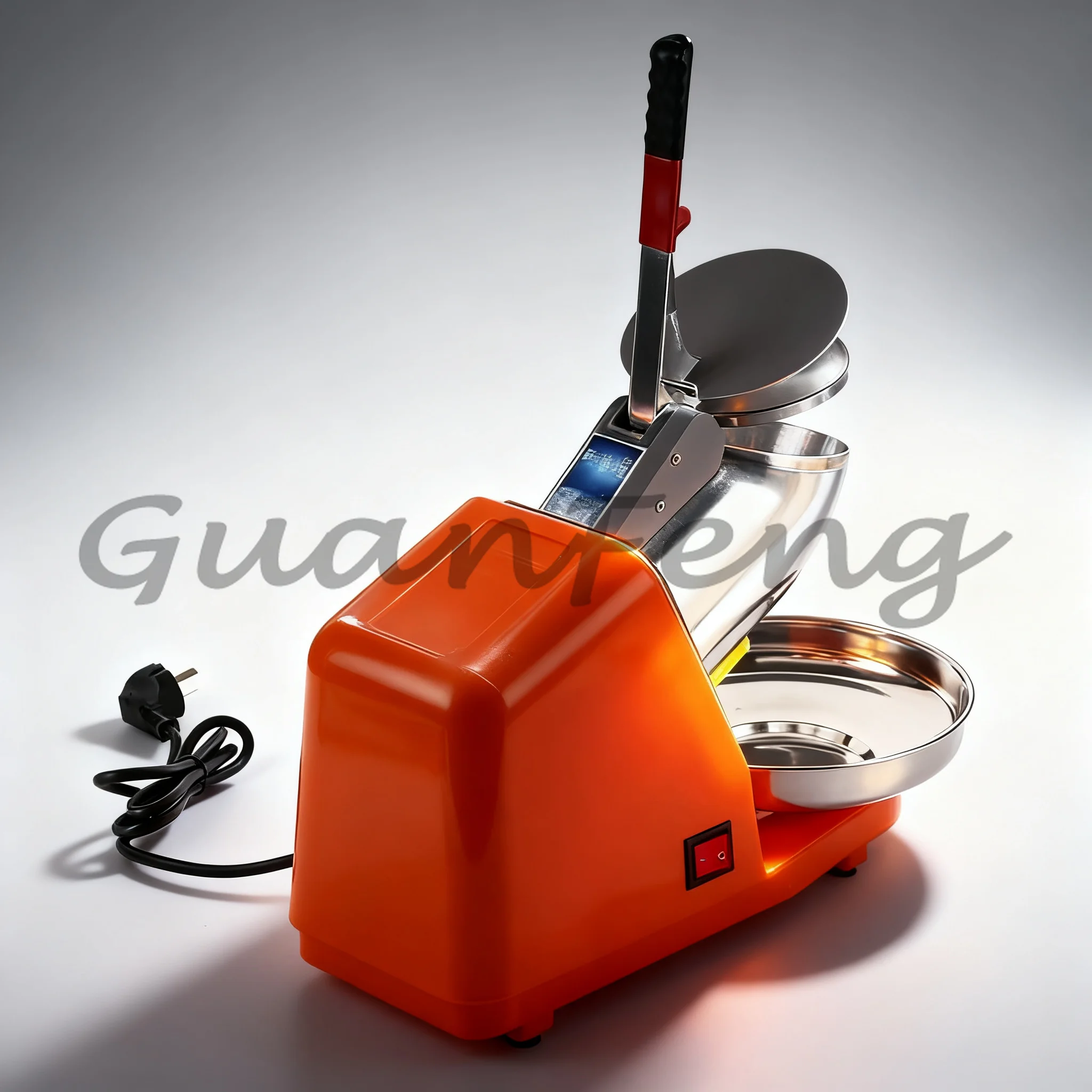 110V/220V Electric Ice Crusher, Commercial Snow Cone Shaver, Ice Sand Making Machine for Dessert Shop