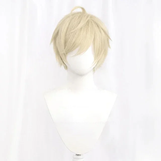 Synthetic Short Straight Cosplay Wig White Green Purple Brown Black Blue Gray Orange Red Fluffy Heat Resistant Hair Anime Wigs