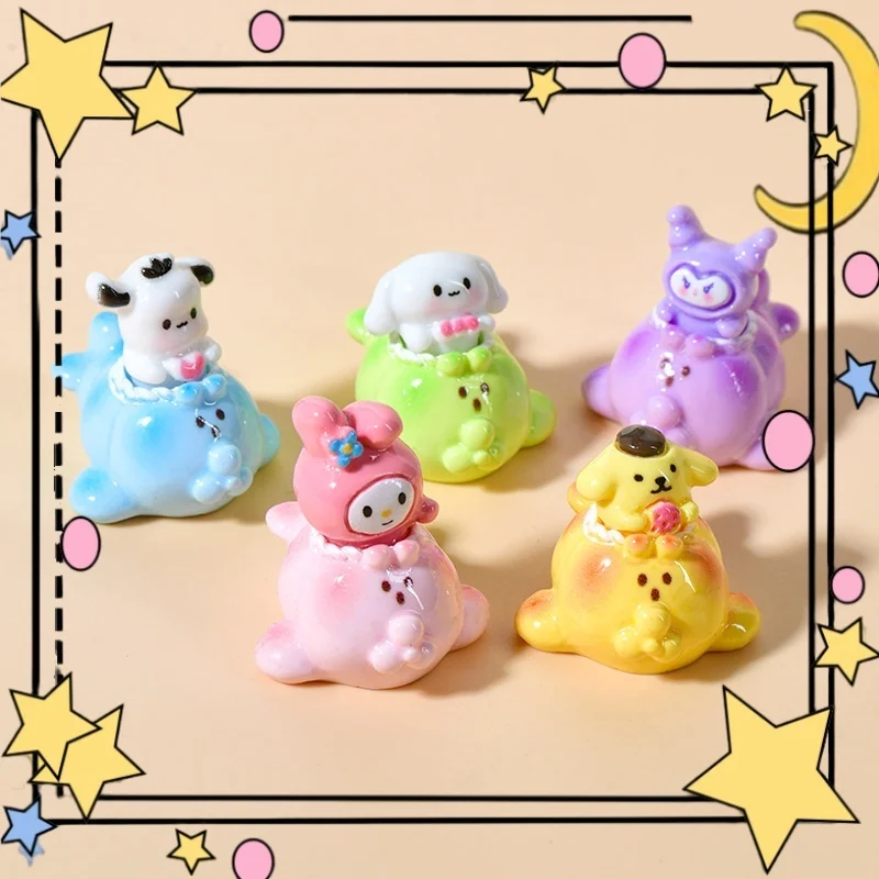 

Cartoon Kuromi Airplane Small Animal Resin Accessories Diy Jewelry Accessories Creative Desktop Car Ornaments Accessories Crafts