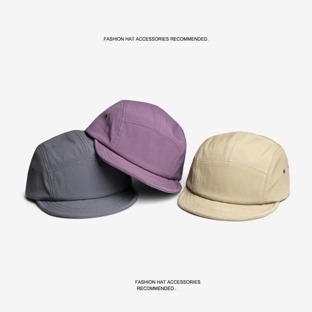 التجفيف السريع قبعات البيسبول قصيرة حافة تنفس خمسة لوحة القبعات عارضة المفاجئة مرة أخرى واقية من الشمس قبعة الرجعية الرجال والنساء #1