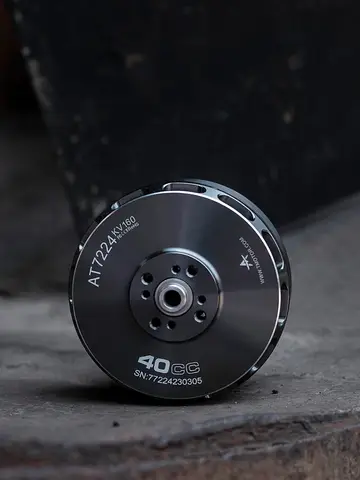 T-Motor AT7224 40CC VTOL UAV Fixed Wing Long Shaft Motor KV160/KV190 for 120E-170E Aircraft,corresponding To Engine