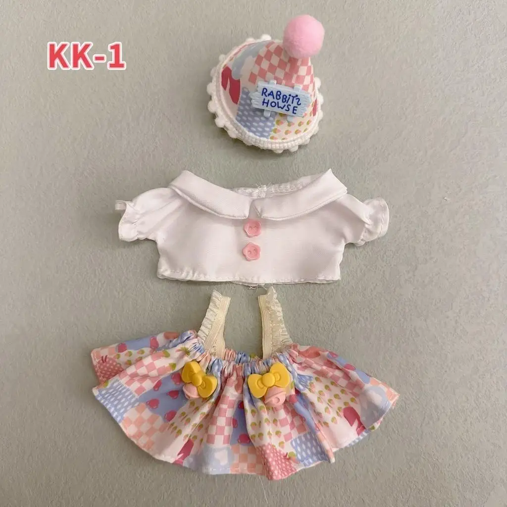 20cm Pluszowe ubranka dla lalek Akcesoria do Korea Kpop Exo Labubu Idol Dolls Lolita zestaw urocza mała księżniczka spódnica Odzież