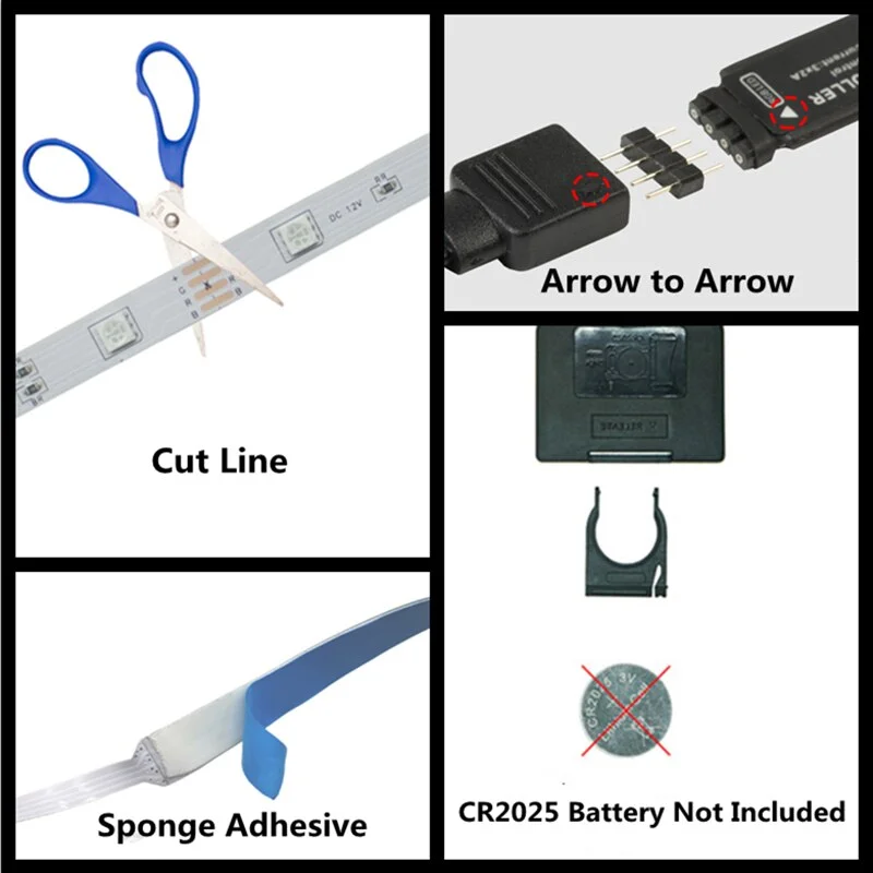 24Keys Bluetooth Led Strip Lights RGB 3535 DC5V USB Tape With Remote Control Color Change Lamp for Christmas Bedroom Decoration