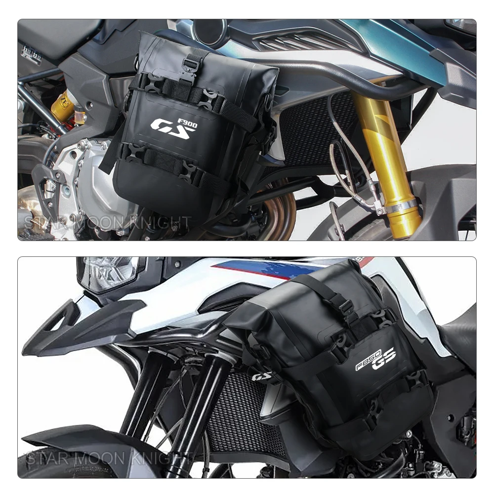 Motorcycle Crash Bar Bag Waterproof TPU Engine Guard Bag Universal Motorbike Storage Travel Pouch For BMW F850GS F800GS F900GS