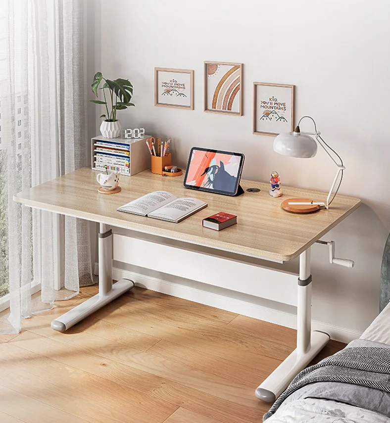 !@Hot Sales Modern Portable Wooden Writing Desk Adjustable Office Furniture Foldable Standing Laptop Table/Computer Desk