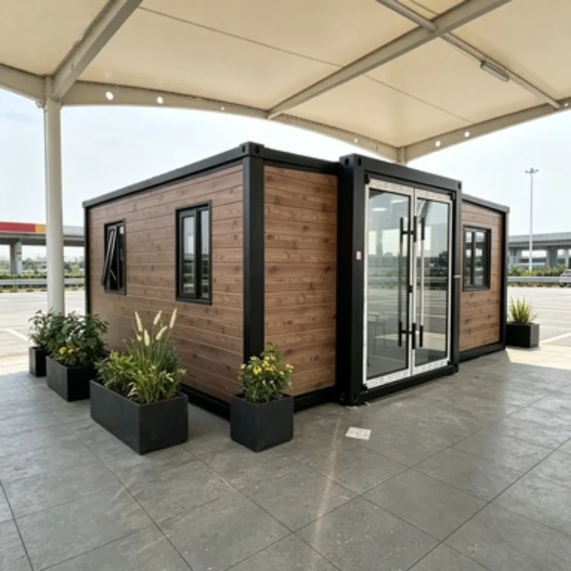 20ft Detachable Expandable Container House Steel Frame Portable Prefab Modular Home Easy Assembly