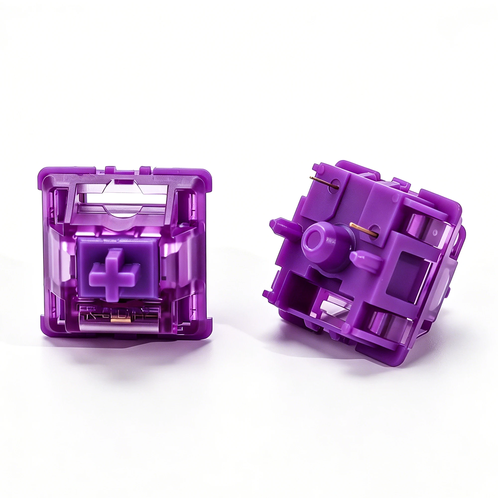 KBDiy Violet Switch Purple 53gf 5Pin Linear Creamy Switches POM PC für benutzerdefinierte DIY 60 Gaming mechanische Tastatur Aula F75 F87 – Detail 11