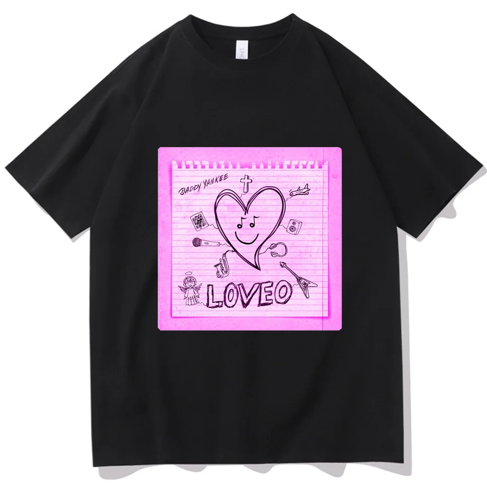 Daddy Yankee LOVEO T-Shirts Man Women Summer Casual O-Neck Short Sleeve Shirts Fans Gift