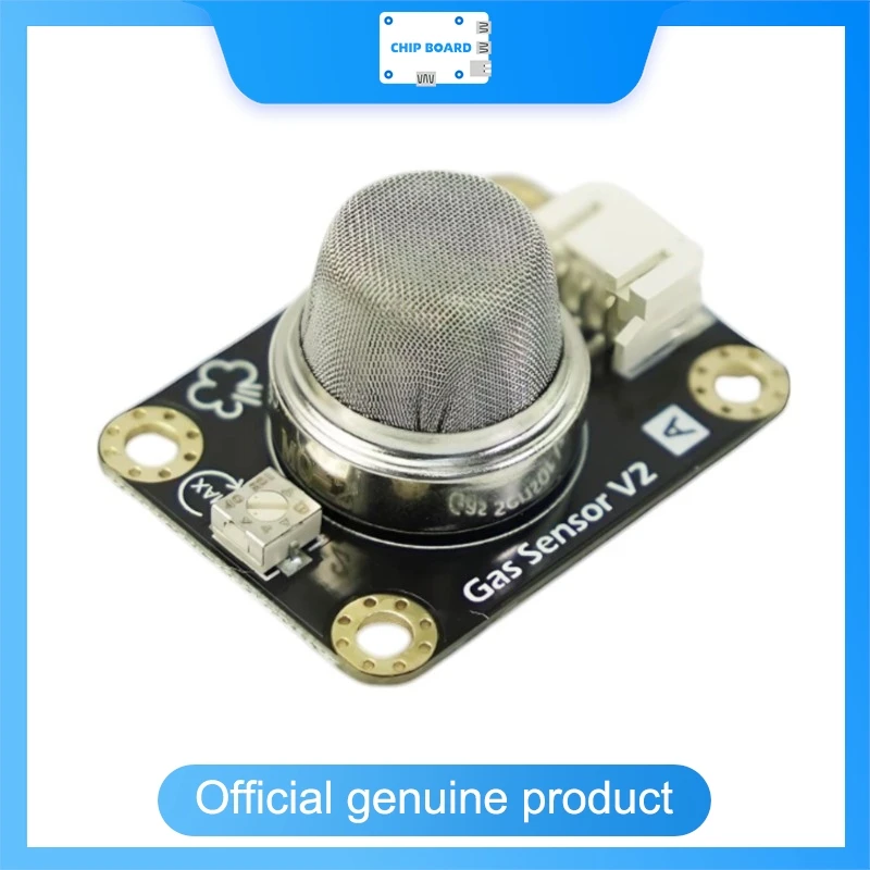 DFRobot Gravity Analog Gas Sensor MQ2 Module, Detects LPG/Propane/Methane, Fast Response Adjustable Sensitivity for Arduino