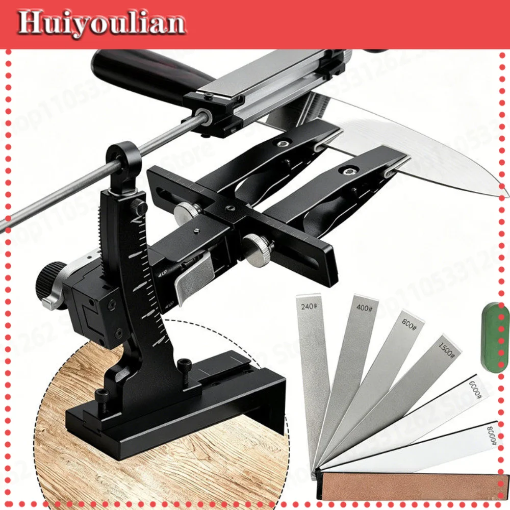 RC-03 Multifunctional Manual Fixed Angle Knife Sharpener Household Sharpening Stone Sharpening Rack Universal Cutting Tool