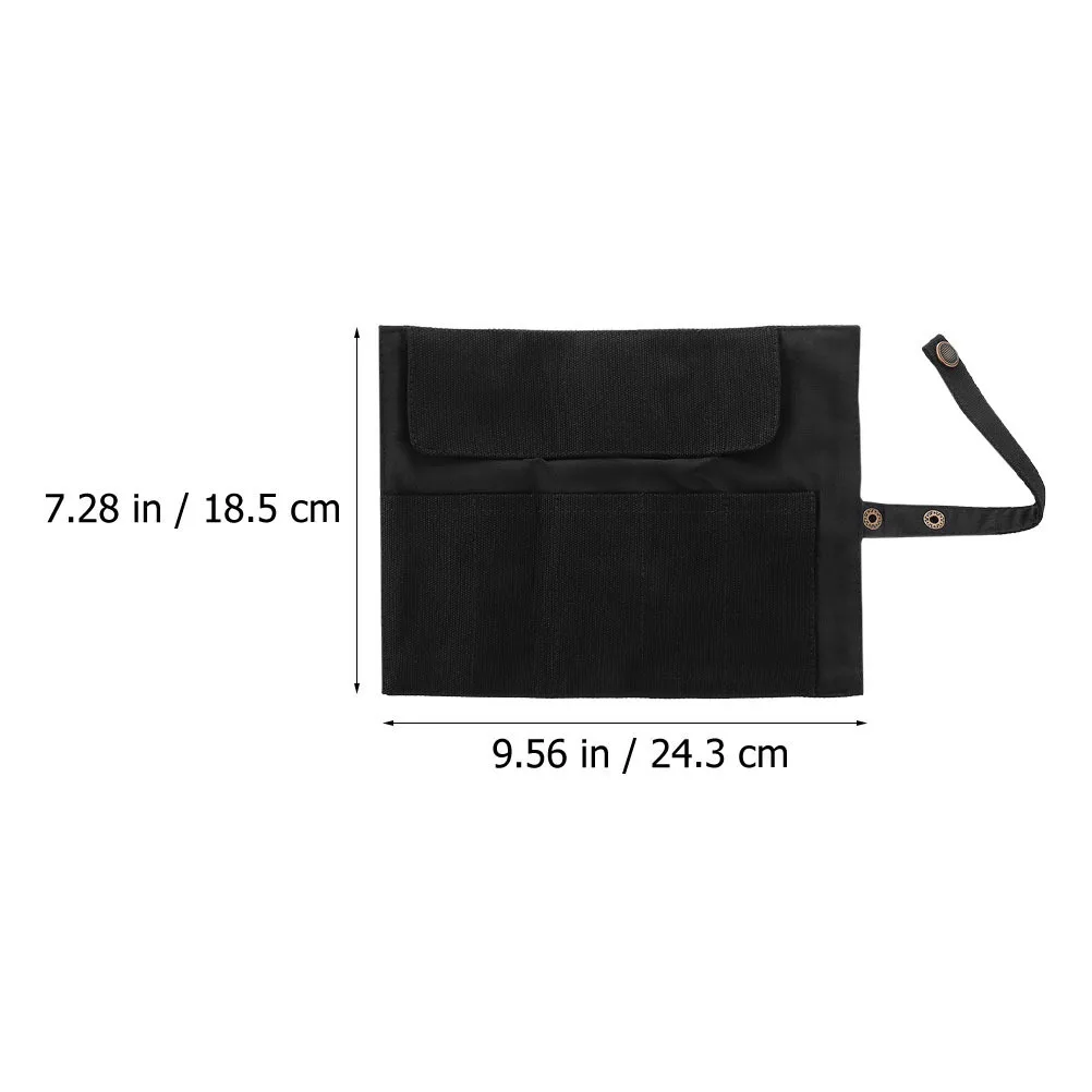 2Pcs Watch Organizer Roll Canvas Travel Durable Large Capacity Watch Band Storage Pouch Portable Carrying Case