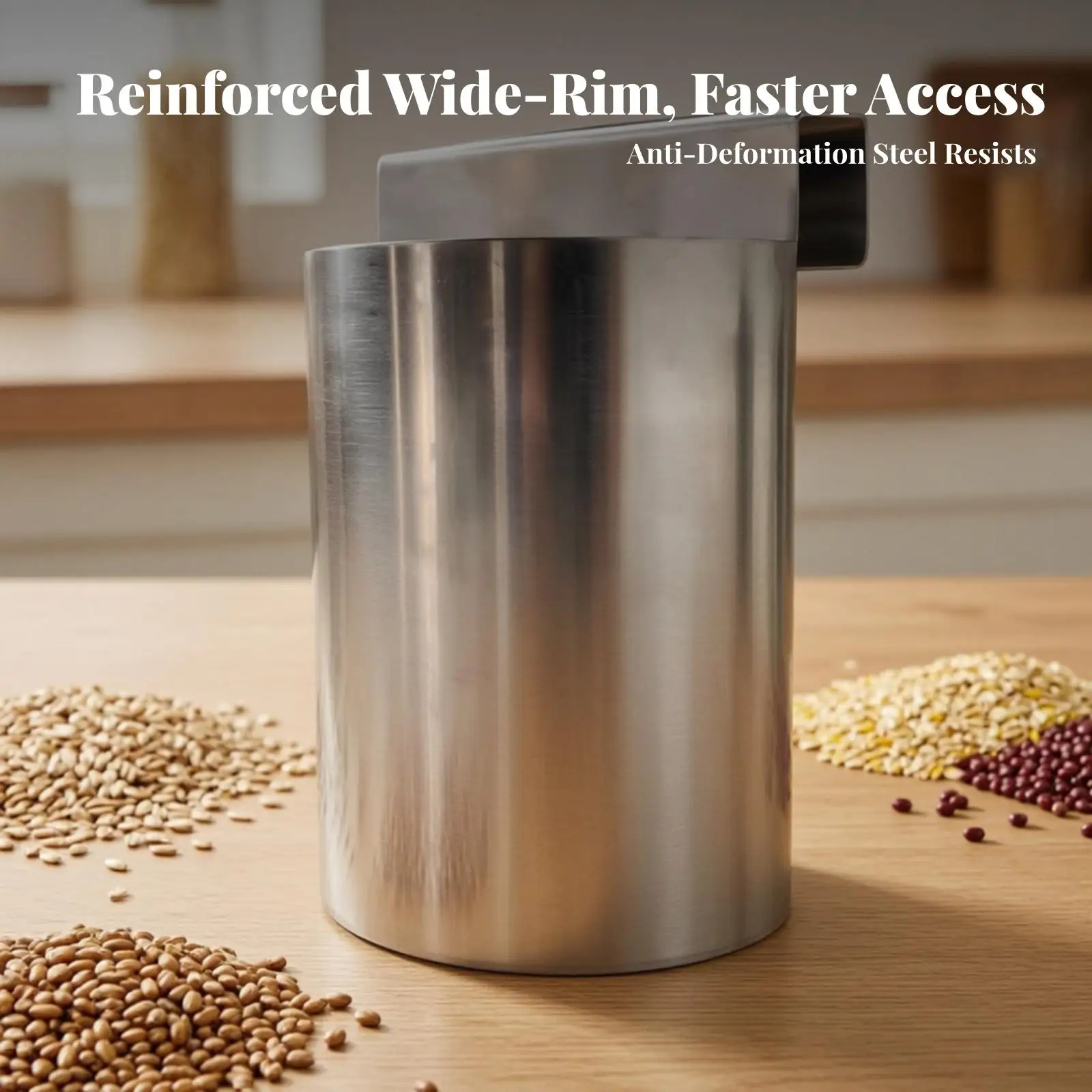 Space-Saving Rice Ladle Holder with Hook | Compact Cylindrical Cup, Wall-Mounted, for Kitchen