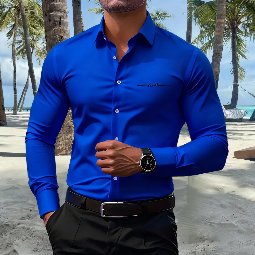 16 colors men's shirts casual fashion long sleeve shirts men's business shirts high quality tops large size fast delivery