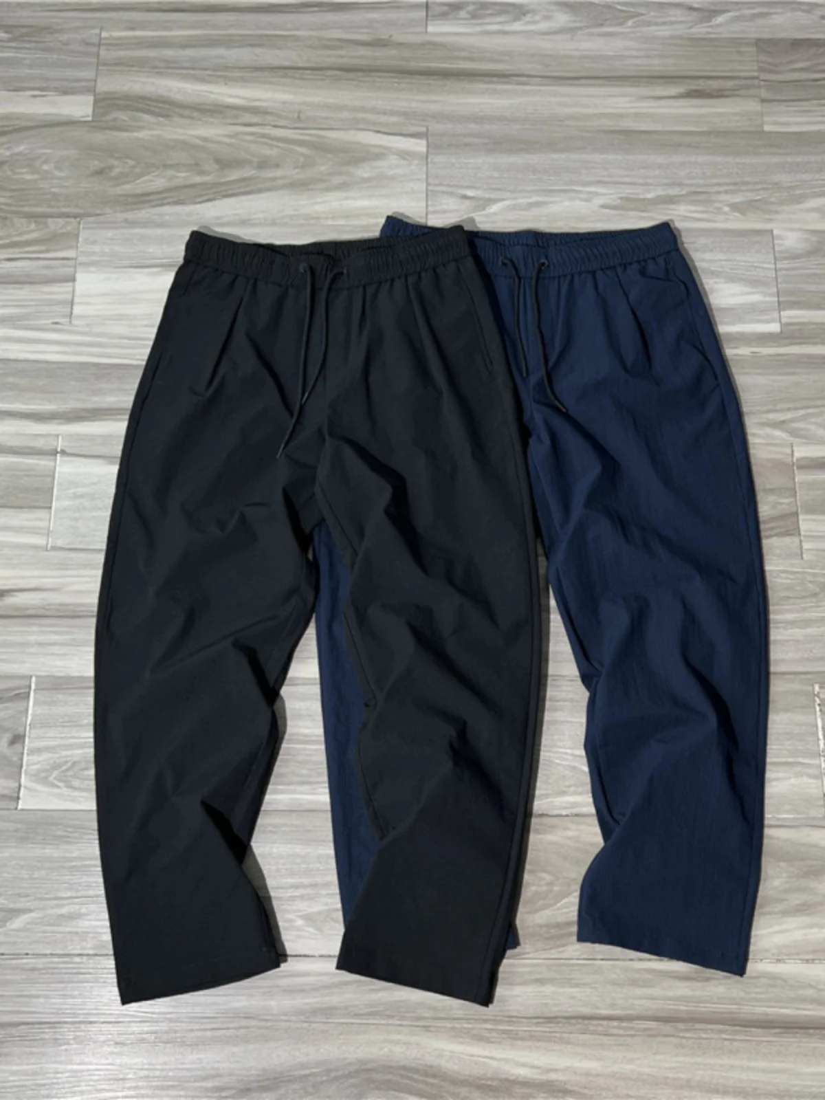 

Мужские повседневные брюки-баллоны для весны и лета: дышащие, свободные, широкие, модные, устойчивые к сминанию, длиной 7/8