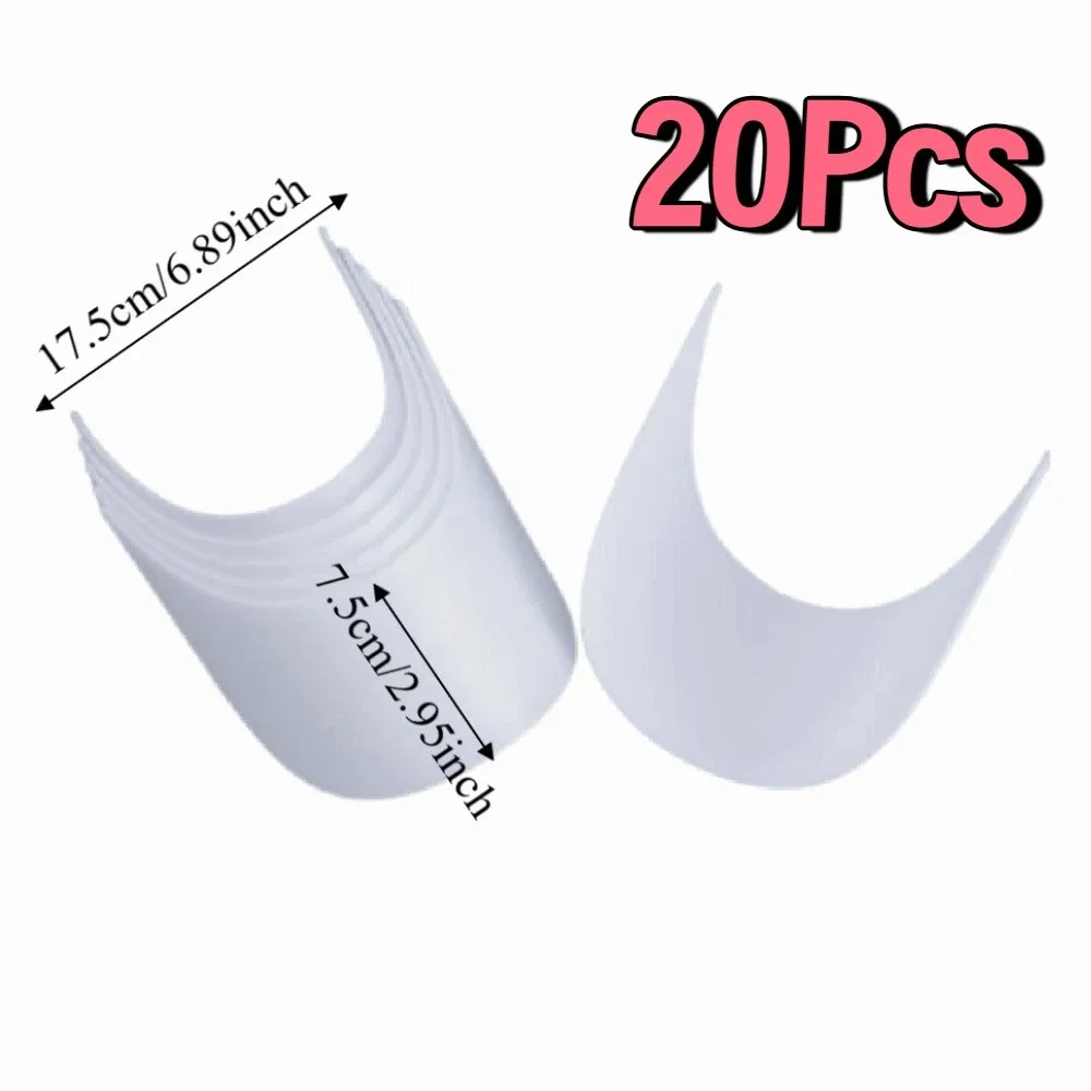 20Pcs DIY Baseball Cap Brim Peaked Plastic Easy Insert Hat Brim Inserts Practical Removable Hat Visor Shaper Inserts view 6