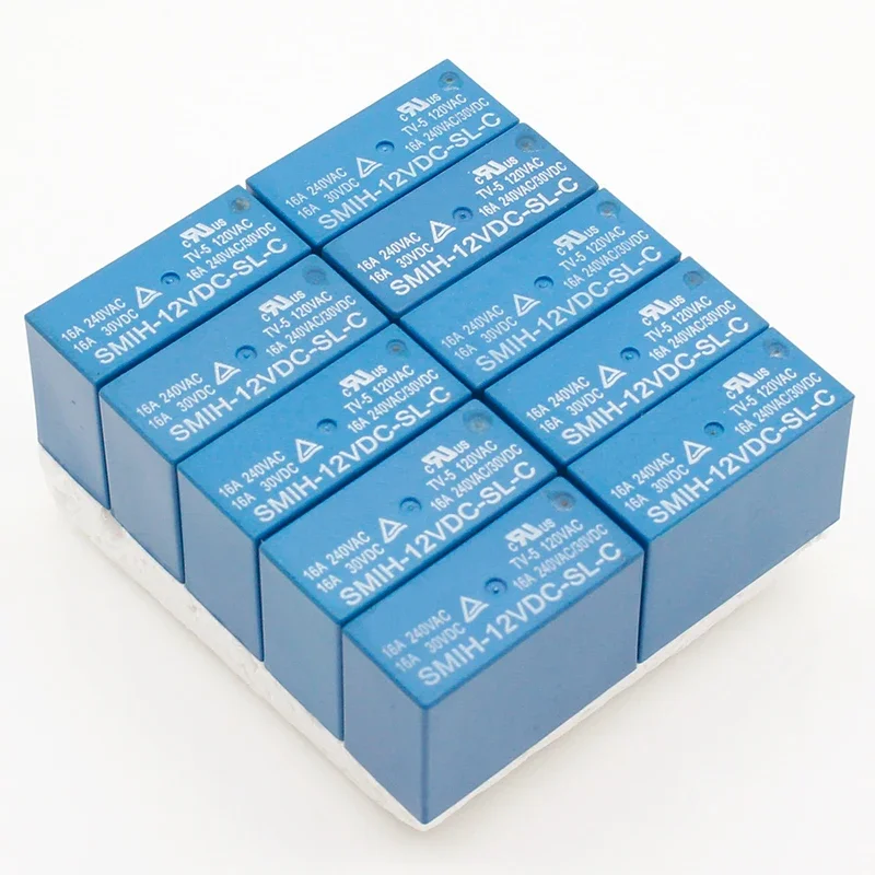 

Power Relays Smih-05vdc-sl-c Smih-12vdc-sl-c Smih-24vdc-sl-c 5v 12v 24v 16a 8pin A Set Of Conversions