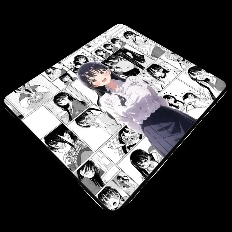 ATOM Anime Pattern Photovoltaic Glass Mouse Pad Upgraded Tempered Material Smooth Experience FPS Gaming Desk Pad PC Accessories
