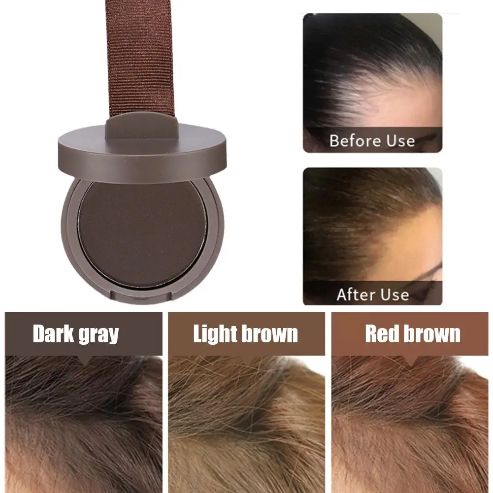 3colors Hair Fluffy Powder Hairline Modified Repair Loss Natural Powder Shadow Cover Hair Trimming Hair Makeup Concealer Be V8I9