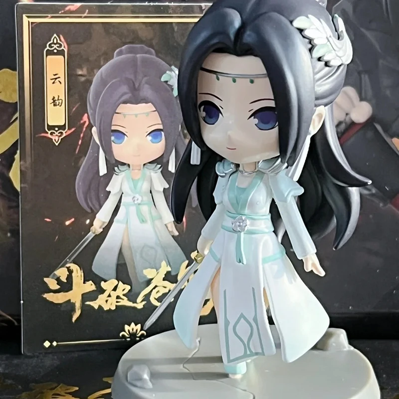 Battle Through the Heavens Actionfigur Blind Box Puppe Xiao Yan Cai Lin Figur Xiao Xun Er Modell Ornament Anime Collection Geschenk