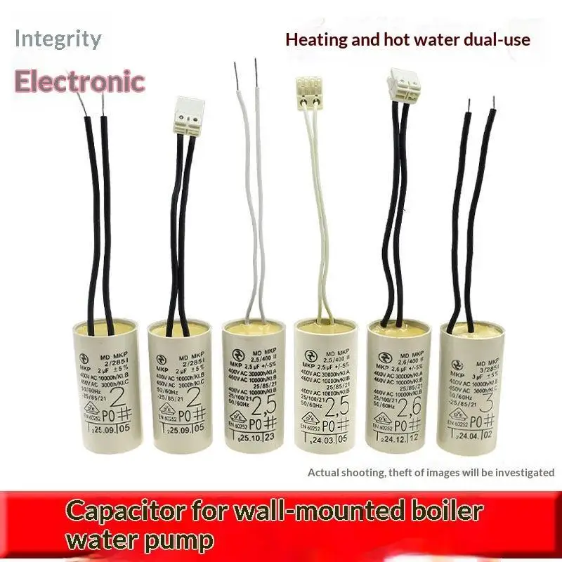 2/2.5/2.6/3uF Water Pump Capacitor For Wall Mounted Gas Boiler Heating Circulation Pump Motor Run ComponentBH-ELEVEN