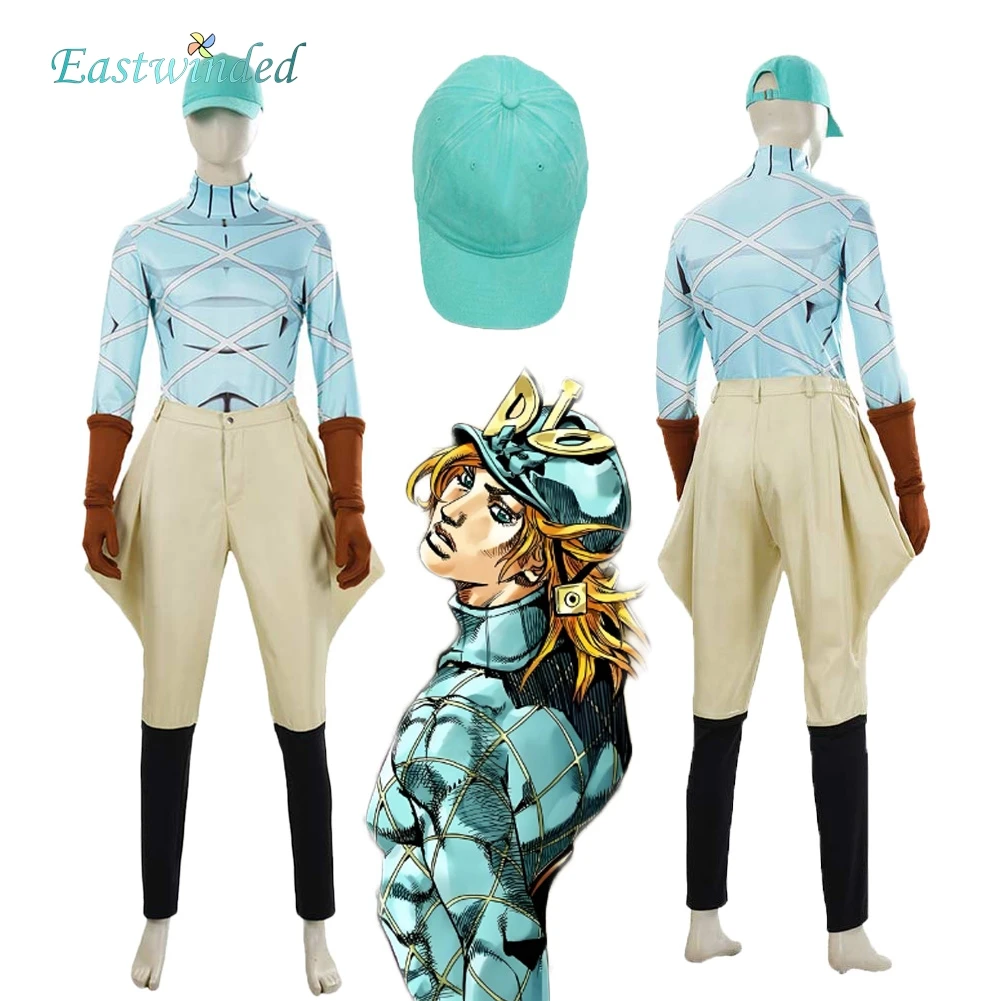

Костюм Диего Брандо из аниме JoJo's Bizarre Adventure: Steel Ball Run, шляпа, одежда для косплея, маскировочный наряд для мужчин на Хэллоуин и карнавал