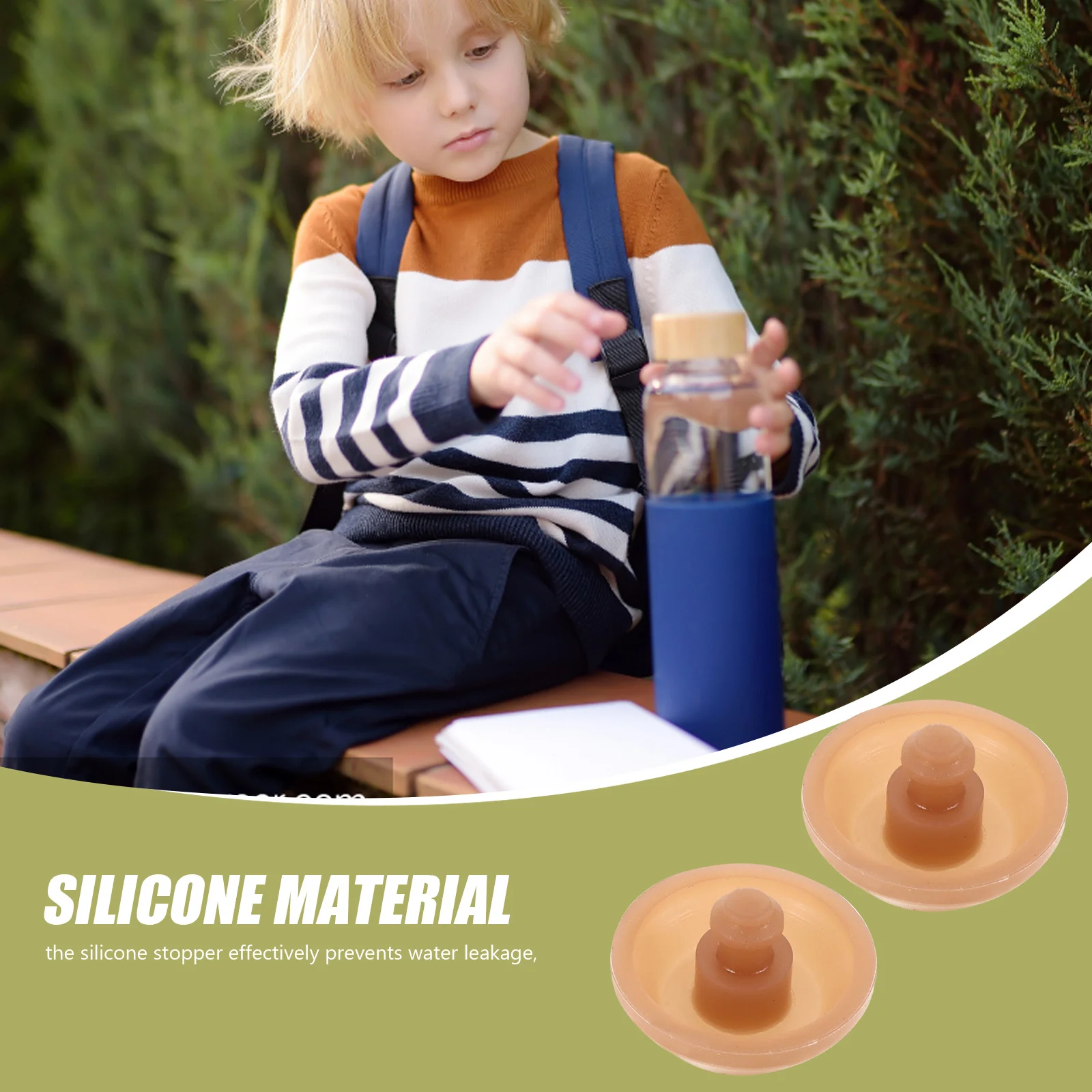 

10pcs Leak Proof Silicone Bottle Caps Universal Fit Easy Install Spill Stopper for Water Bottles