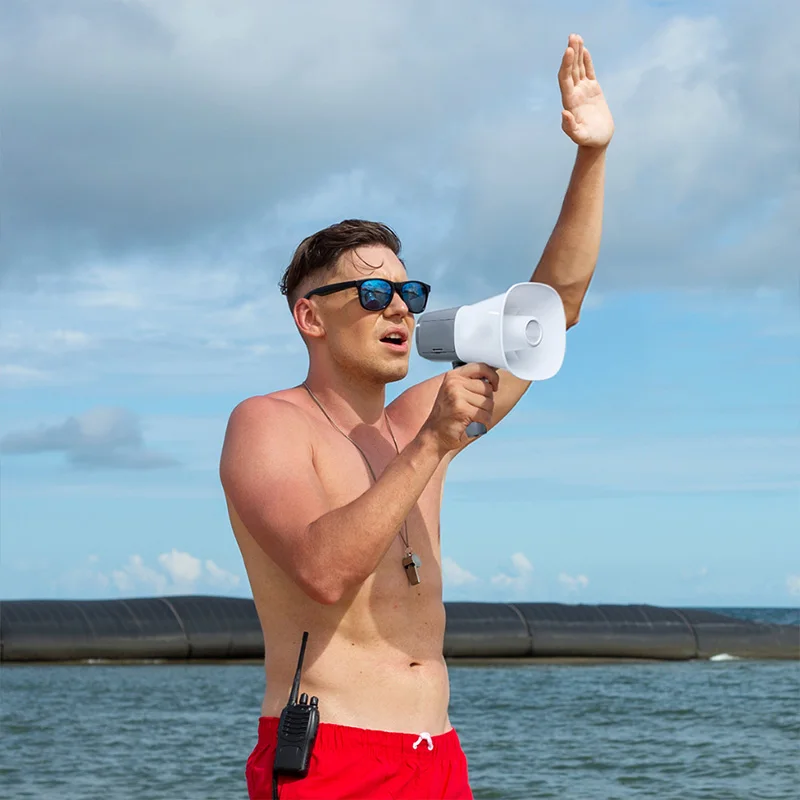 مكبر صوت محمول مكبر صوت محمول، مقبض قابل للطي، حجم قابل للتعديل لمدربي التشجيع الرياضي في الهواء الطلق #5