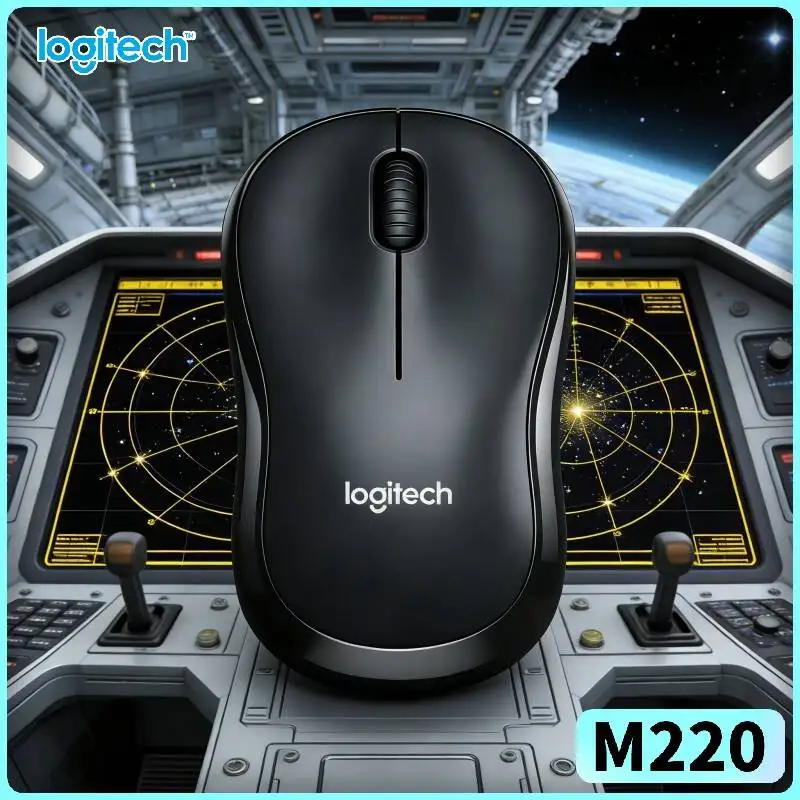 Logitech M220 2.4G Low Sound Wireless Mouse Long Battery 3 Keys Optical Sensor For Windows Mac Notebook PC Office Work