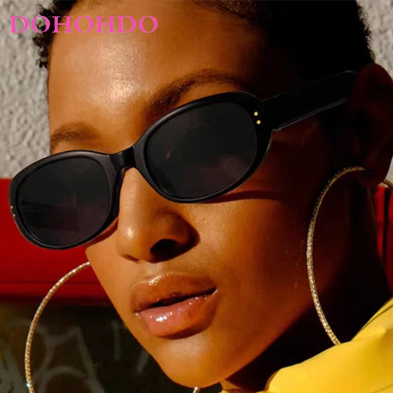 

Retro Oval Rice Nail Women Sunglasses Popular Luxury Brand Jelly Color Men Shades Outdoor Summer Traveling Ladies Sunglass UV400